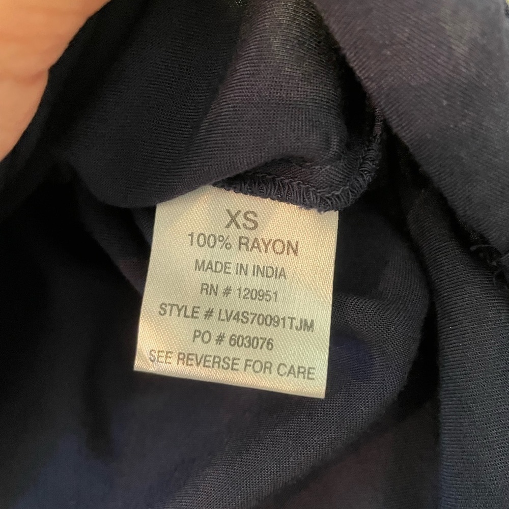 𝅺OLIVE & Oak tie dye navy tunic/top - Picture 4 of 7